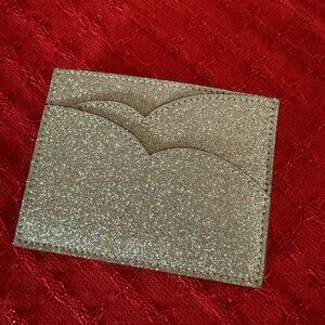 Christian Louboutin Glitter Card Holder - Silver - Hot Chick